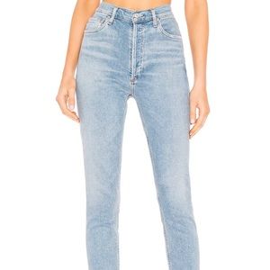 Agolde Denim High Waist fitted jeans